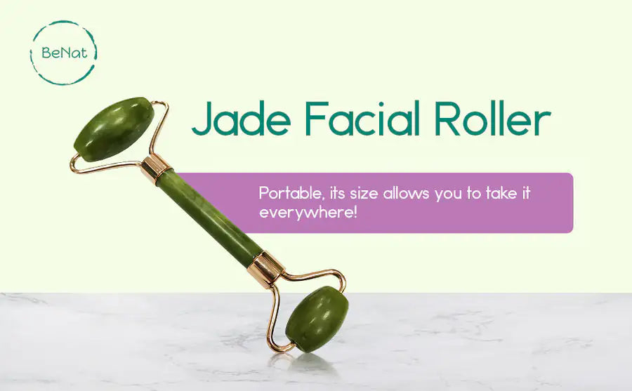 Jade Gua Sha & Roller Set - Natural Lifting Ritual